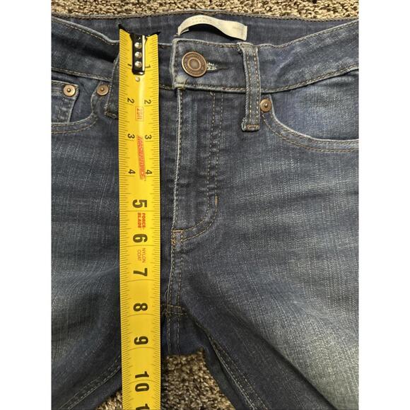 Lauren Conrad Jeans Woman’s Size 2 Skinny Blue Denim Dark‎ Wash Cuffed 26x26.5 - Picture 6 of 7